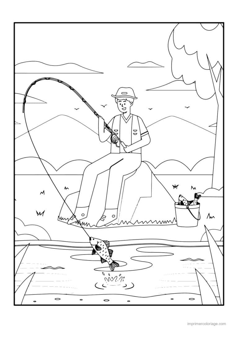 coloriage peche 37 - dessin gratuit &agrave; imprimer