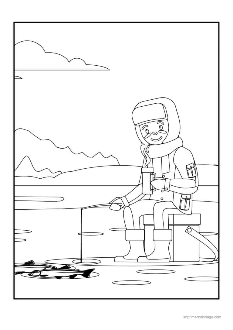 coloriage peche 38 - dessin gratuit &agrave; imprimer