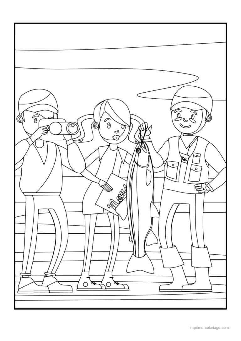 coloriage peche 41 - dessin gratuit &agrave; imprimer