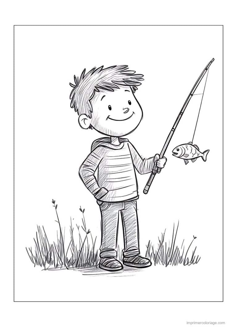 coloriage peche 44 - dessin gratuit &agrave; imprimer