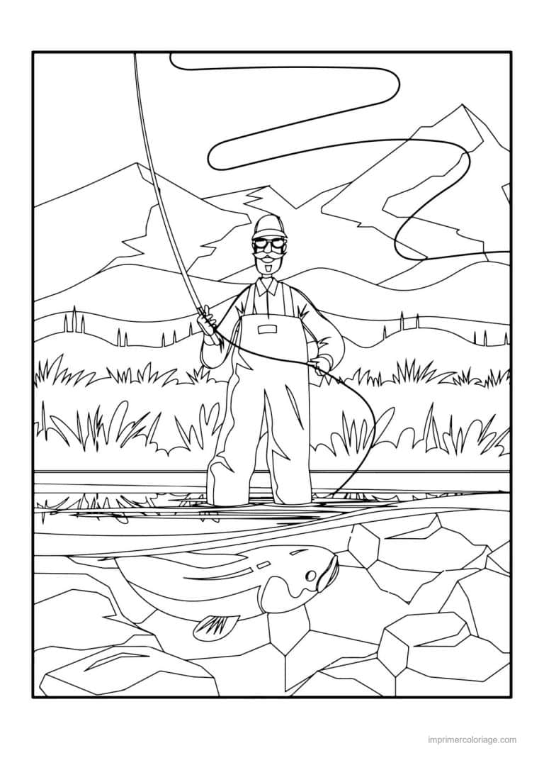 coloriage peche 46 - dessin gratuit &agrave; imprimer