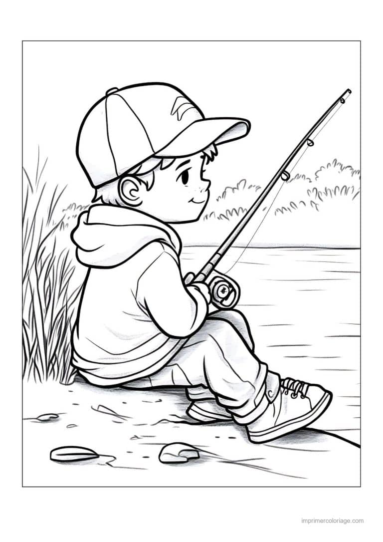 coloriage peche 49 - dessin gratuit &agrave; imprimer