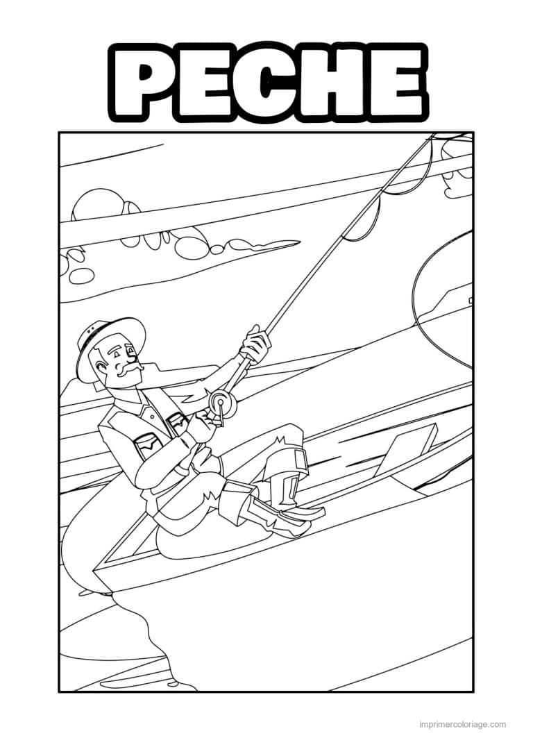 coloriage peche 51 - dessin gratuit &agrave; imprimer