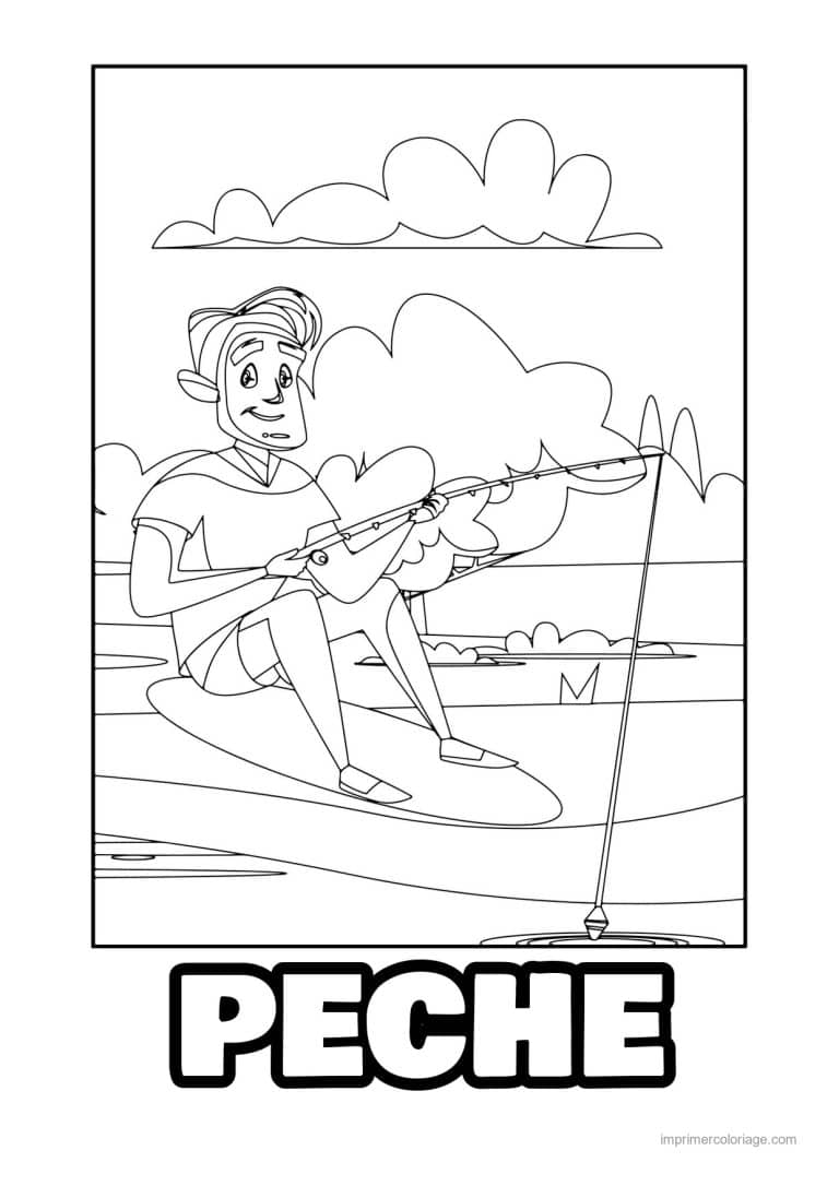 coloriage peche 54 - dessin gratuit &agrave; imprimer