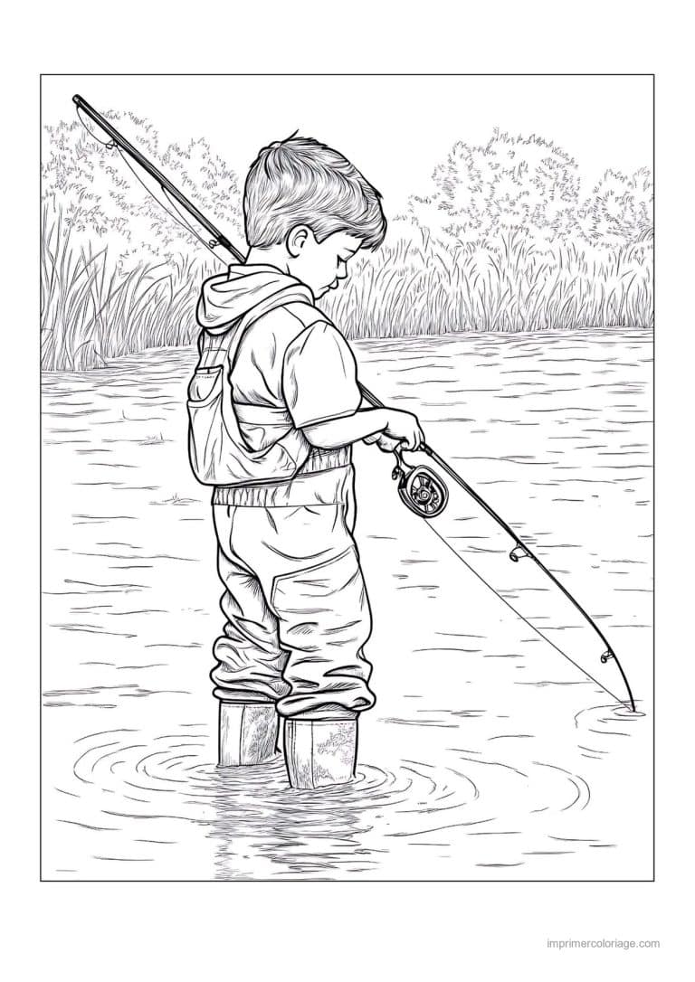 coloriage peche 55 - dessin gratuit &agrave; imprimer