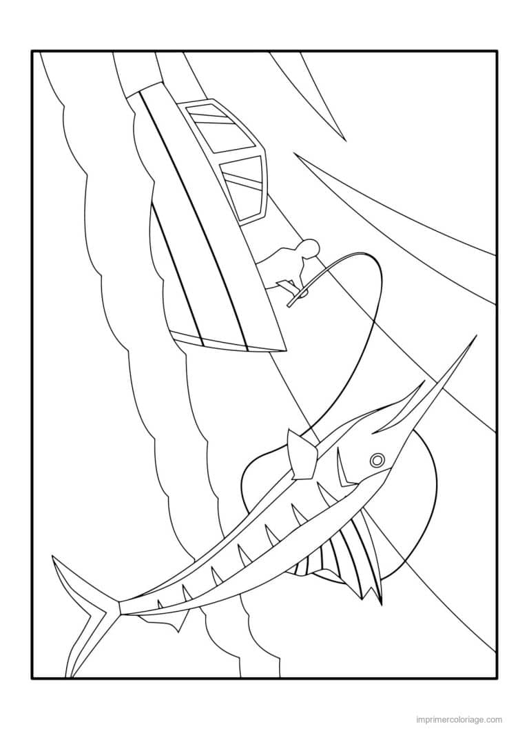 coloriage peche 56 - dessin gratuit &agrave; imprimer