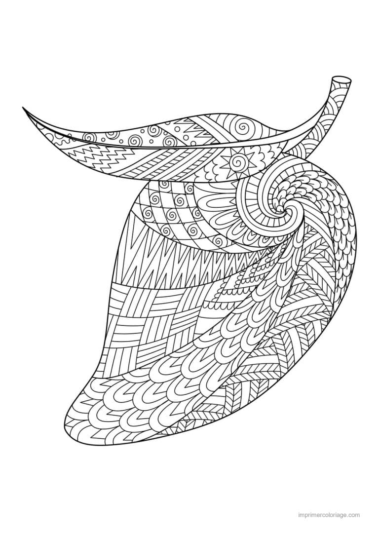 coloriage poivron piment piment mandala - dessin gratuit &agrave; imprimer