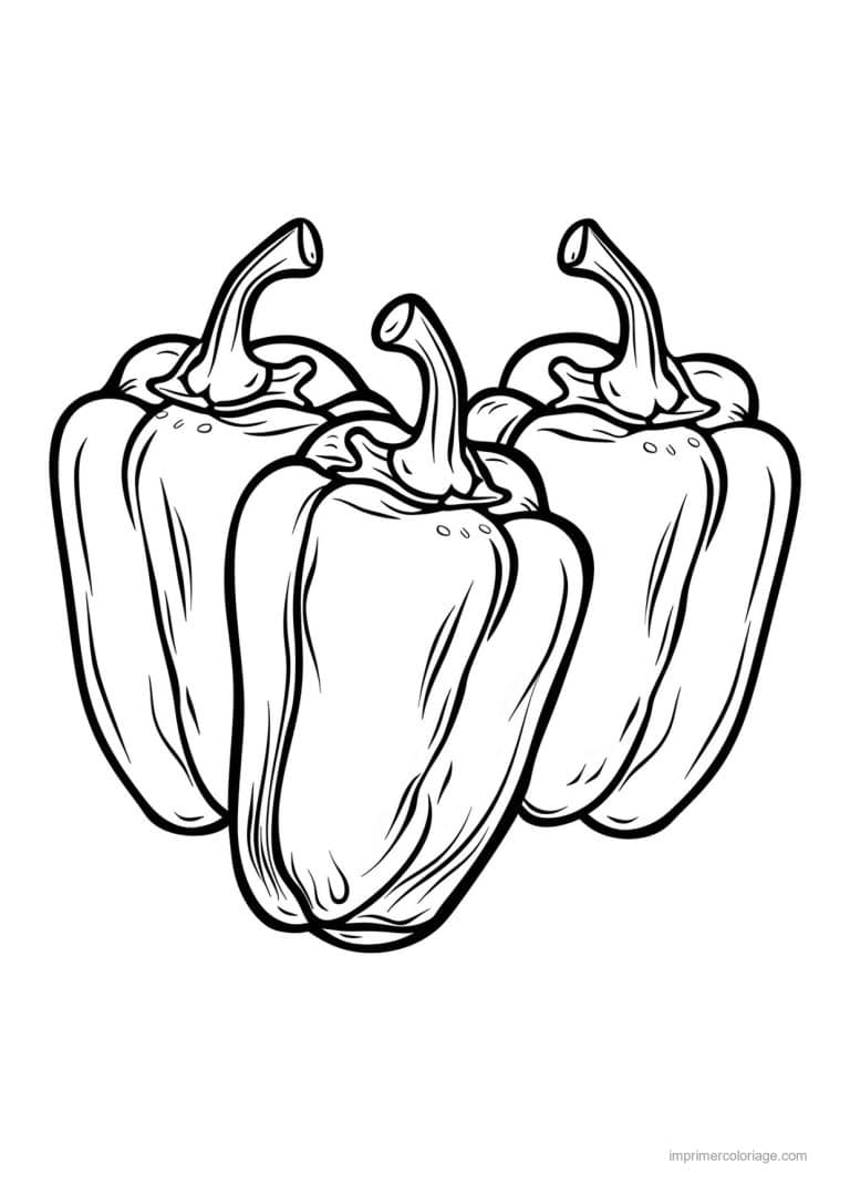 coloriage poivron piment poivron grave 24 - dessin gratuit &agrave; imprimer