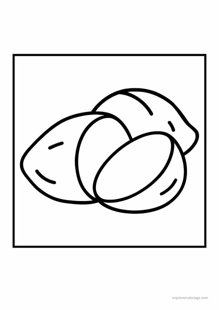 coloriage pomme de terre pommes de terre entieres - dessin gratuit &agrave; imprimer