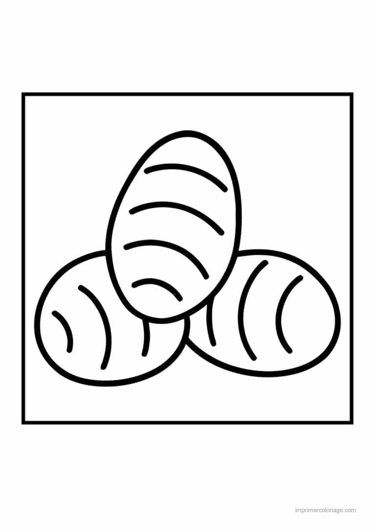 coloriage pomme de terre trois pommes de terre - dessin gratuit &agrave; imprimer