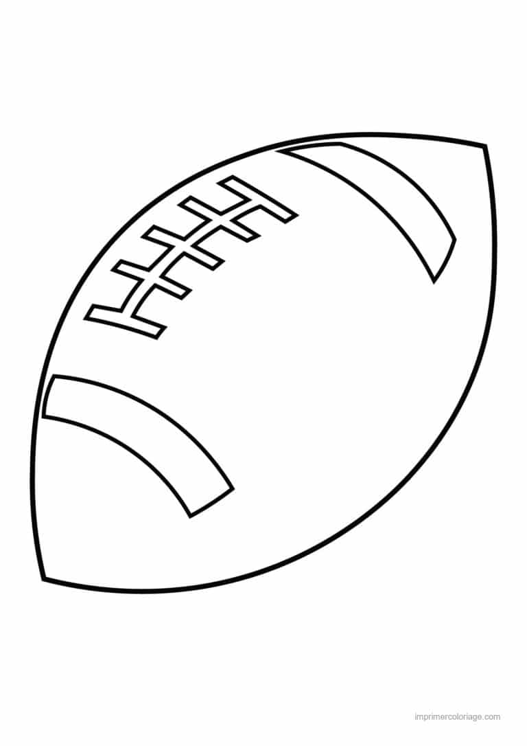 coloriage rugby ballon de rugby - dessin gratuit &agrave; imprimer