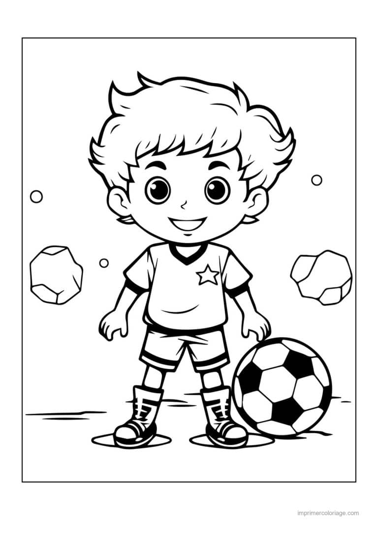 Coloriage de sport à imprimer