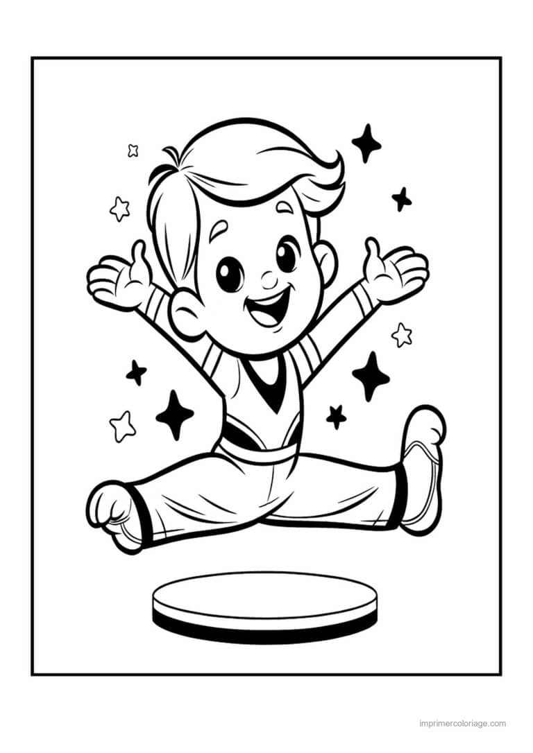 coloriage sport gym 04 - dessin gratuit &agrave; imprimer