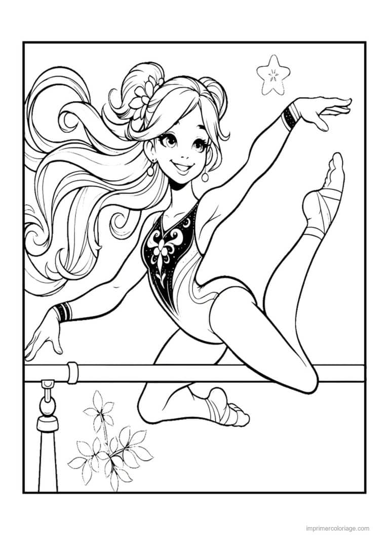 coloriage sport gym 05 - dessin gratuit &agrave; imprimer