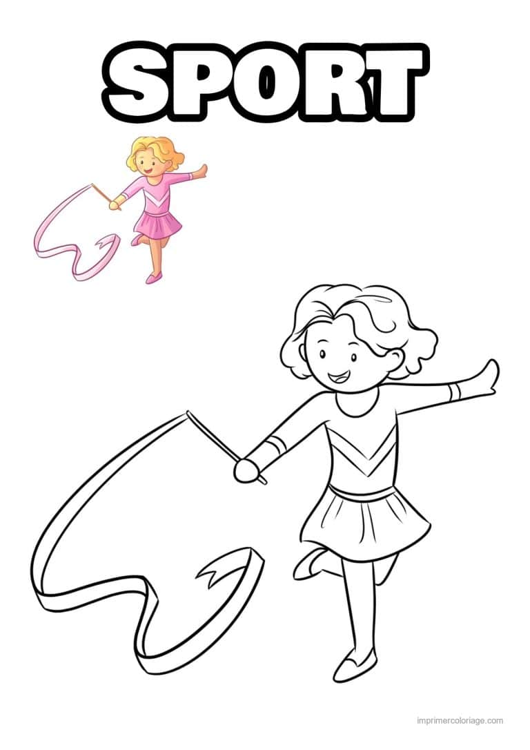 coloriage sport gym 06 - dessin gratuit &agrave; imprimer