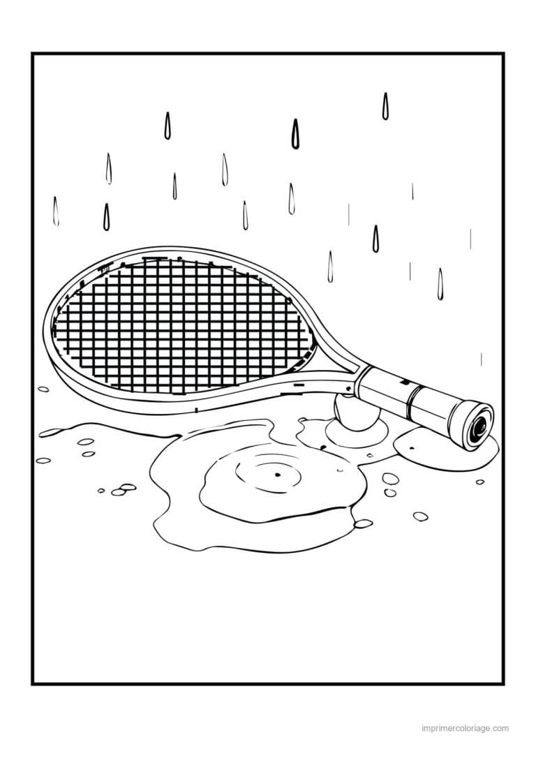 coloriage tennis 15 - dessin gratuit &agrave; imprimer