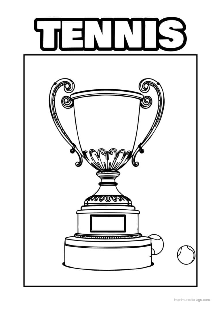 coloriage tennis 20 - dessin gratuit &agrave; imprimer