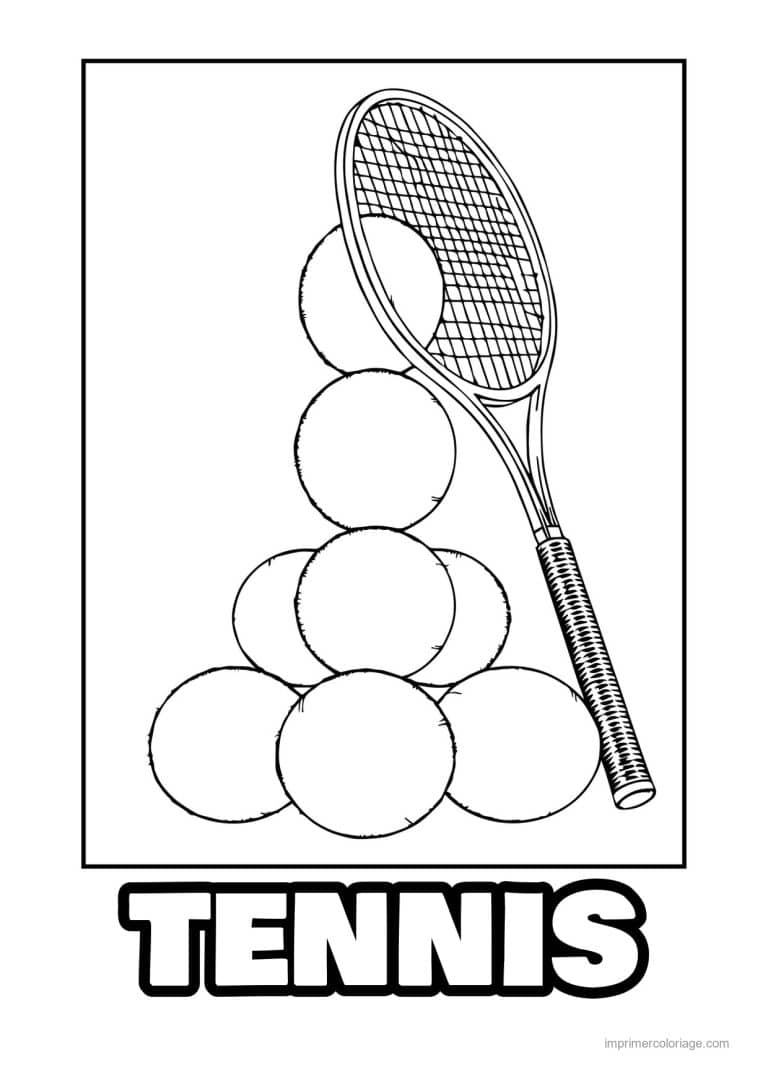 coloriage tennis 34 - dessin gratuit &agrave; imprimer