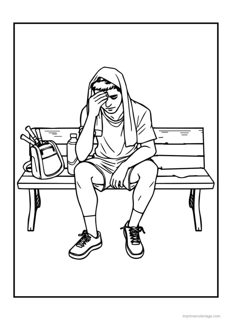 coloriage tennis 36 - dessin gratuit &agrave; imprimer