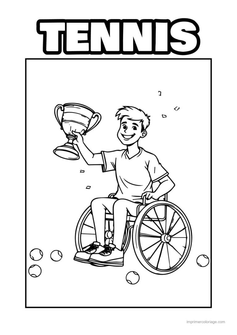 coloriage tennis 37 - dessin gratuit &agrave; imprimer