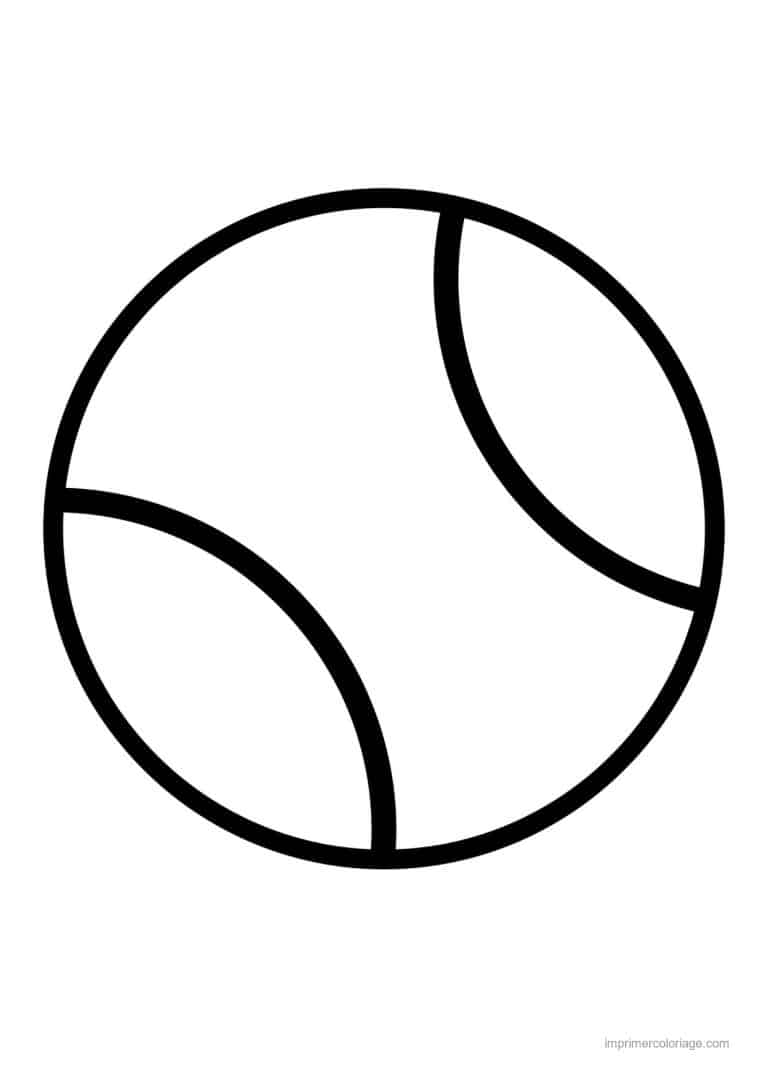 coloriage tennis balle de tennis - dessin gratuit &agrave; imprimer