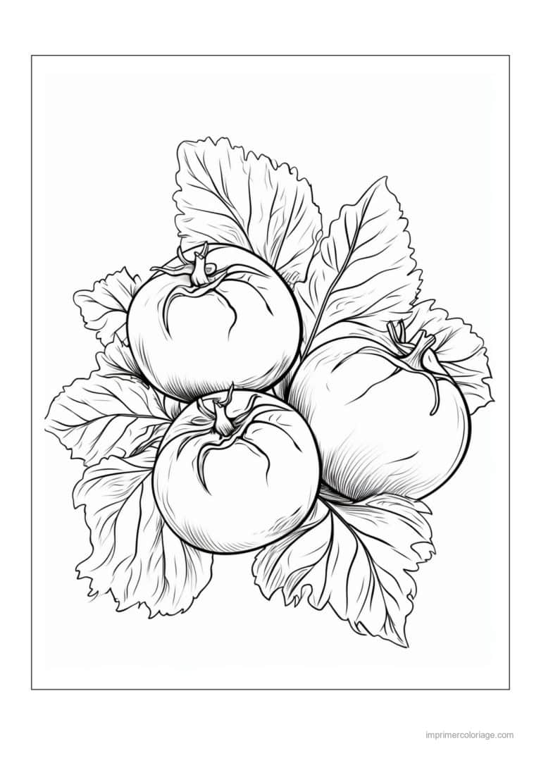 coloriage tomate tomates sur le plant 23 - dessin gratuit &agrave; imprimer