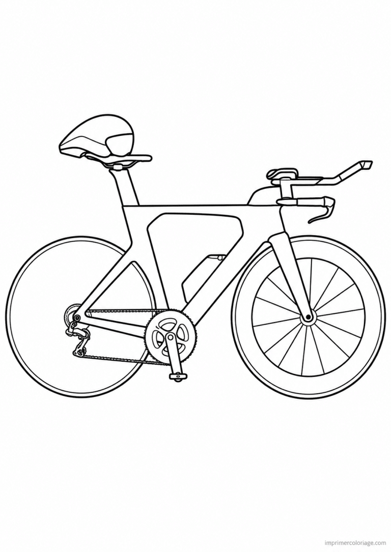 coloriage velo contre la montre aero - dessin gratuit &agrave; imprimer