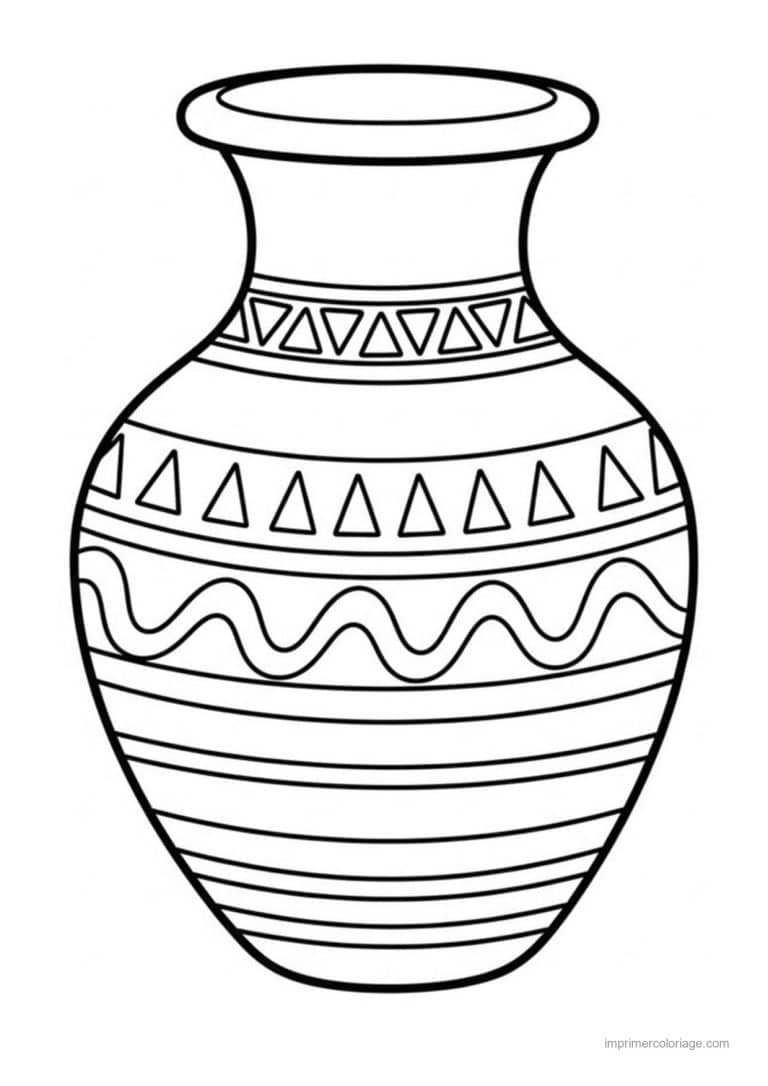 coloriage amphore romaine - dessin gratuit &agrave; imprimer