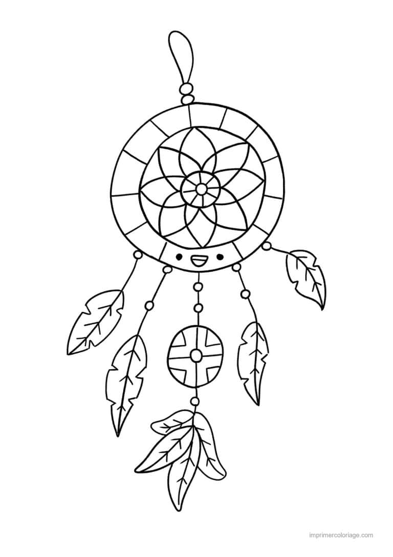 coloriage attrape reves - dessin gratuit &agrave; imprimer