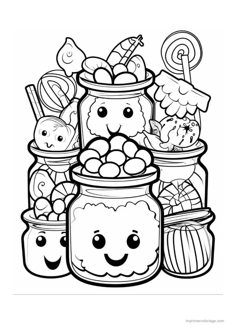 coloriage bonbon halloween 07 - dessin gratuit &agrave; imprimer