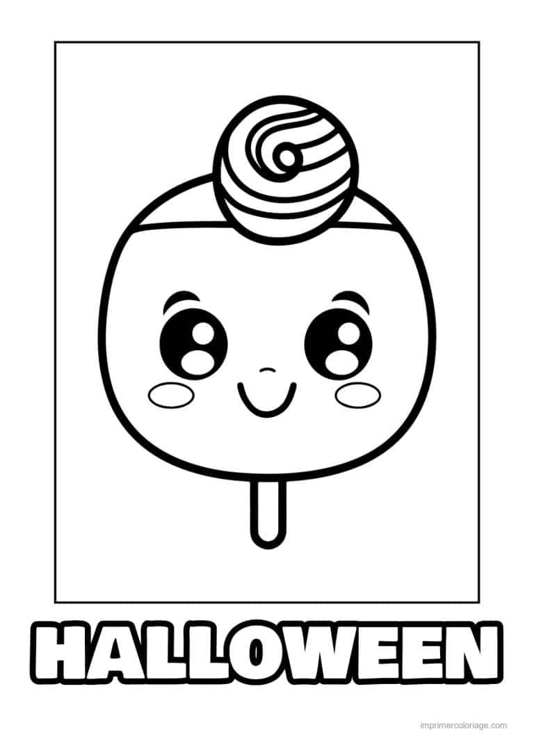 coloriage bonbon halloween 11 - dessin gratuit &agrave; imprimer
