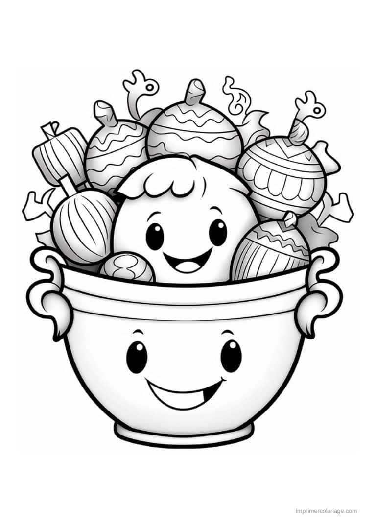 coloriage bonbon halloween 12 - dessin gratuit &agrave; imprimer