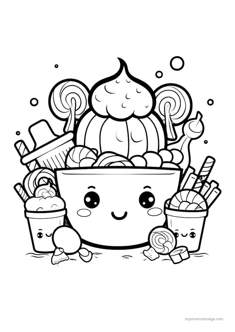 coloriage bonbon halloween 17 - dessin gratuit &agrave; imprimer