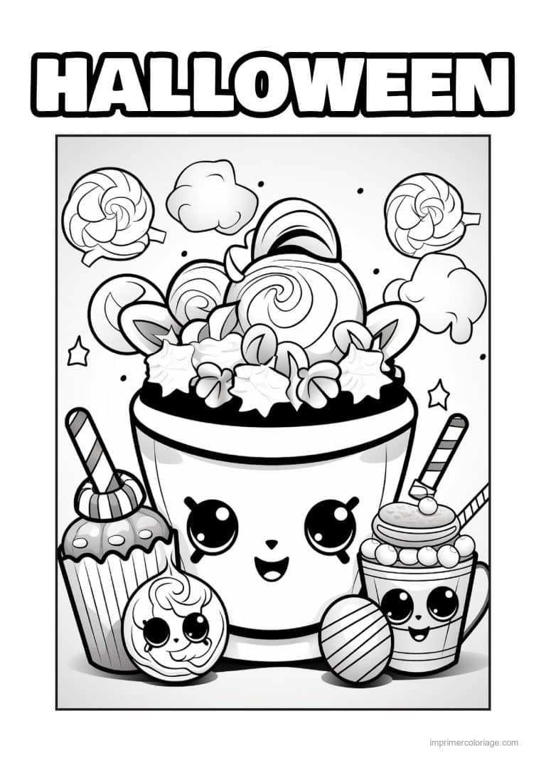 coloriage bonbon halloween 19 - dessin gratuit &agrave; imprimer
