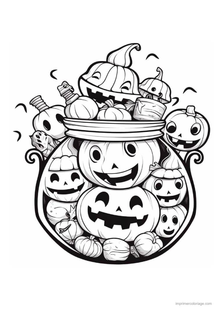 coloriage bonbon halloween 24 - dessin gratuit &agrave; imprimer