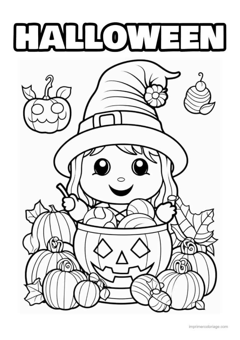 coloriage bonbon halloween 25 - dessin gratuit &agrave; imprimer