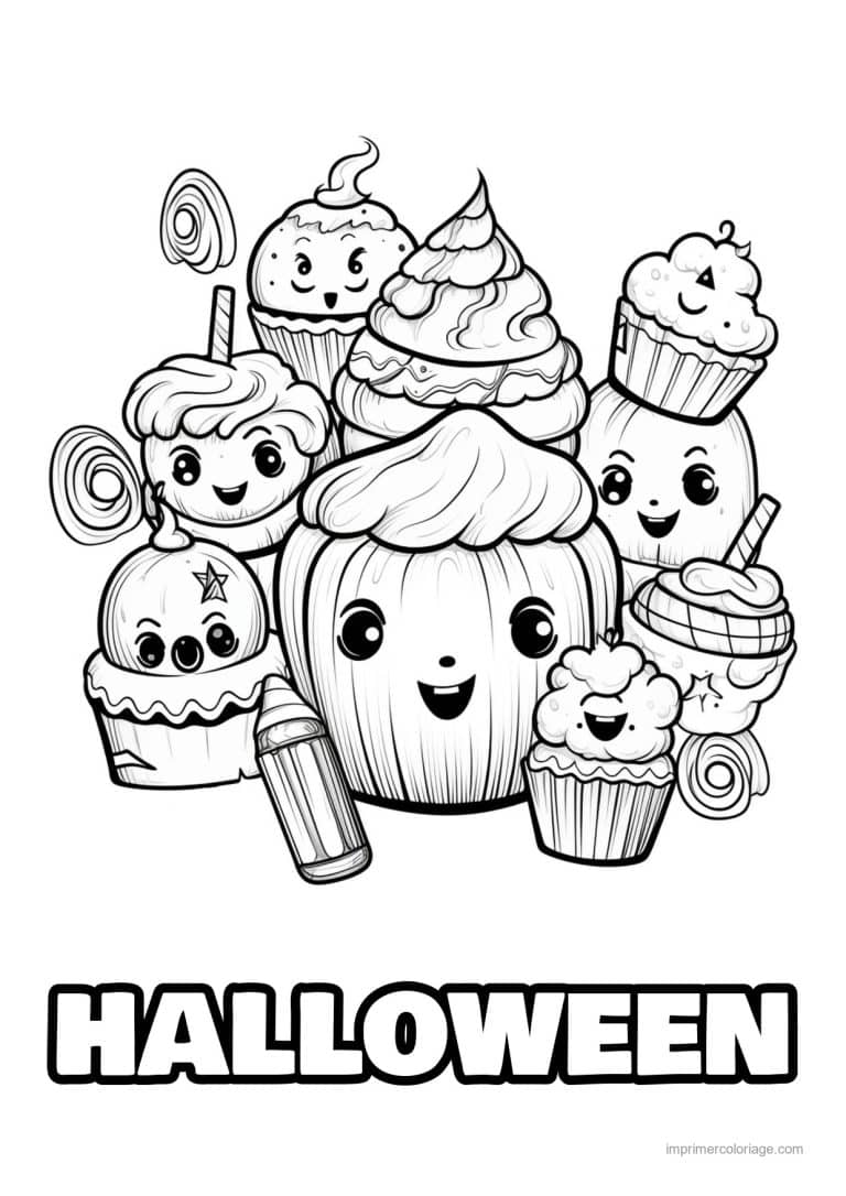coloriage bonbon halloween 28 - dessin gratuit &agrave; imprimer
