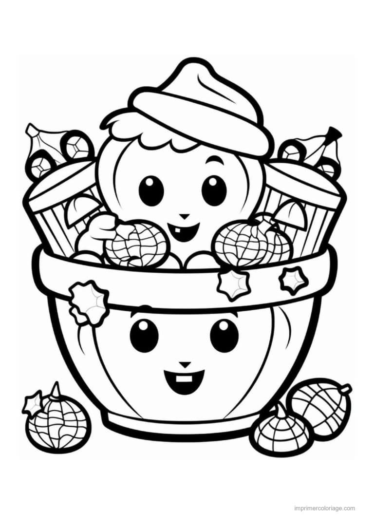 coloriage bonbon halloween 32 - dessin gratuit &agrave; imprimer