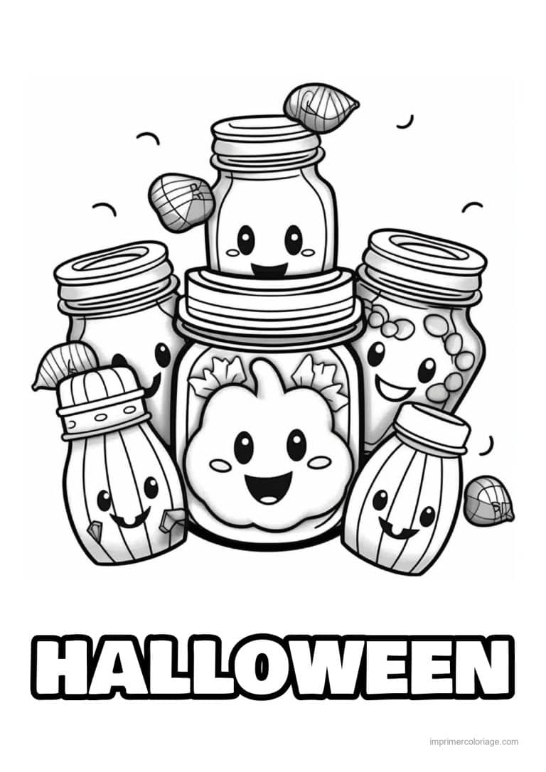 coloriage bonbon halloween 34 - dessin gratuit &agrave; imprimer