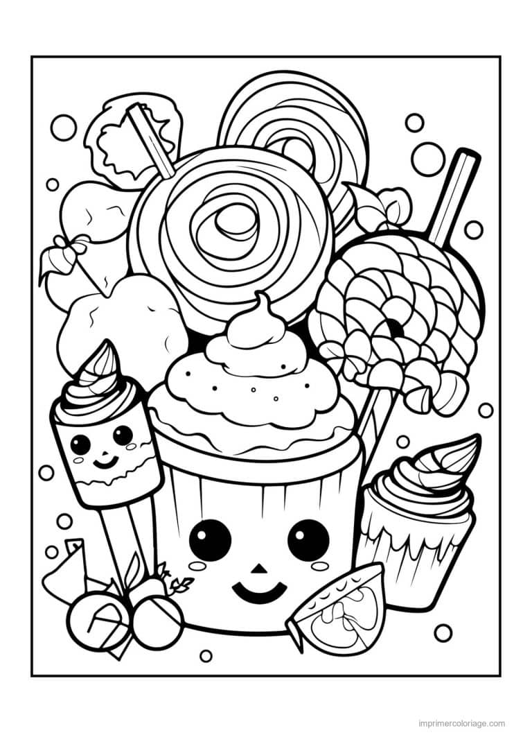 coloriage bonbon halloween 38 - dessin gratuit &agrave; imprimer