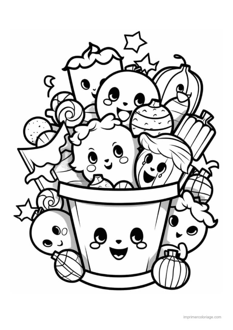 coloriage bonbon halloween 41 - dessin gratuit &agrave; imprimer