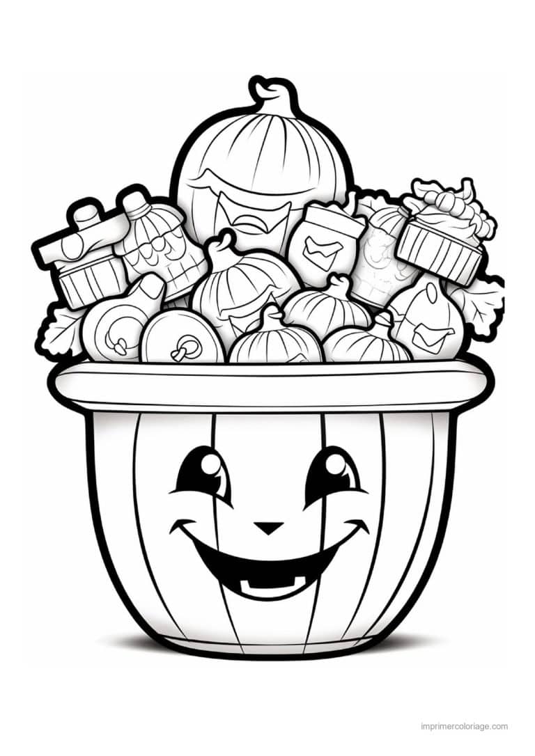 coloriage bonbon halloween 44 - dessin gratuit &agrave; imprimer