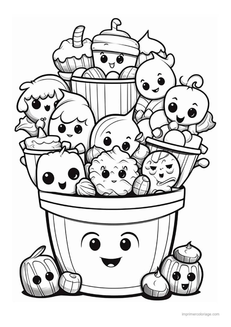 coloriage bonbon halloween 46 - dessin gratuit &agrave; imprimer