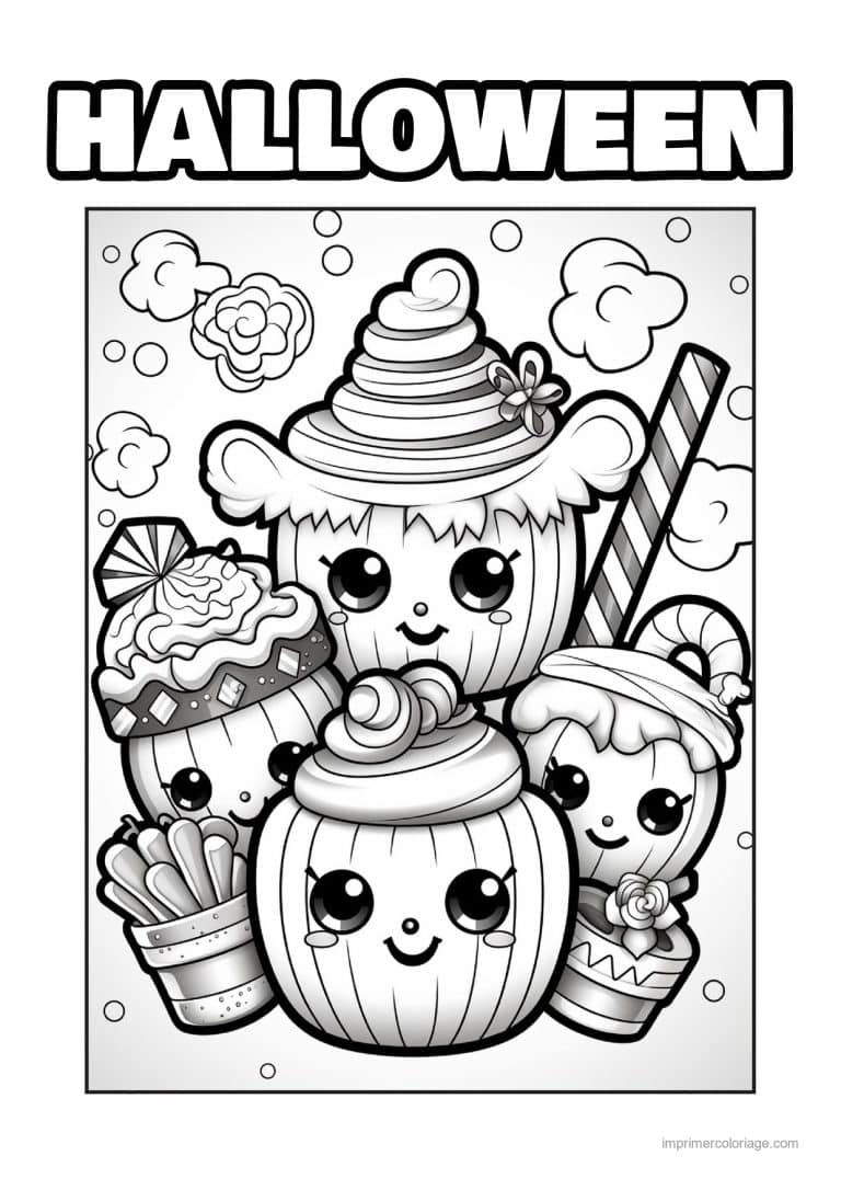 coloriage bonbon halloween 48 - dessin gratuit &agrave; imprimer