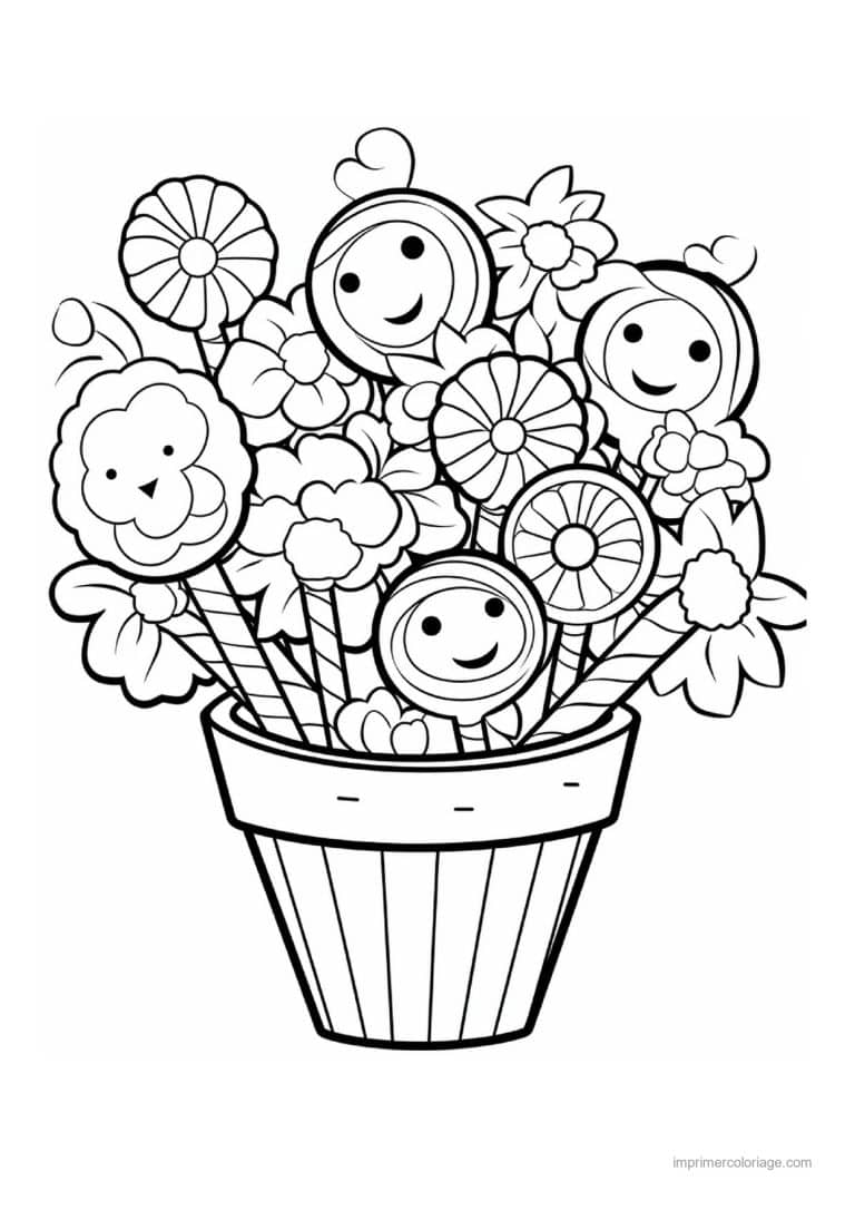 coloriage bonbon halloween 50 - dessin gratuit &agrave; imprimer
