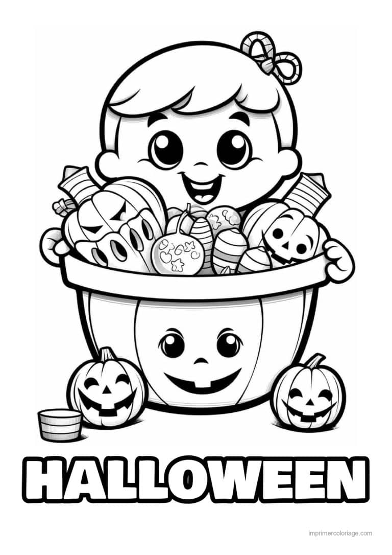 coloriage bonbon halloween 51 - dessin gratuit &agrave; imprimer