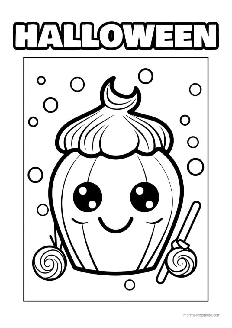 coloriage bonbon halloween 54 - dessin gratuit &agrave; imprimer