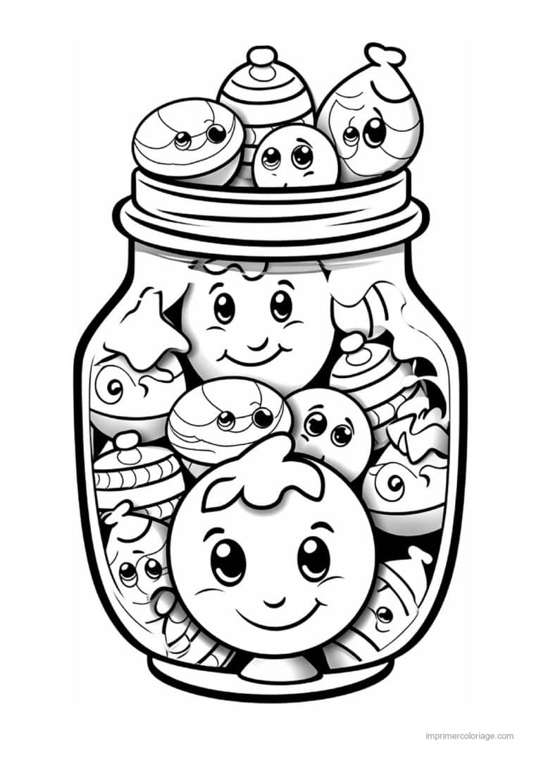 coloriage bonbon halloween 55 - dessin gratuit &agrave; imprimer