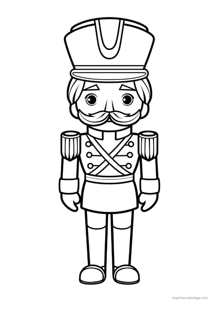 coloriage casse noisette air serieux et bicorne - dessin gratuit &agrave; imprimer