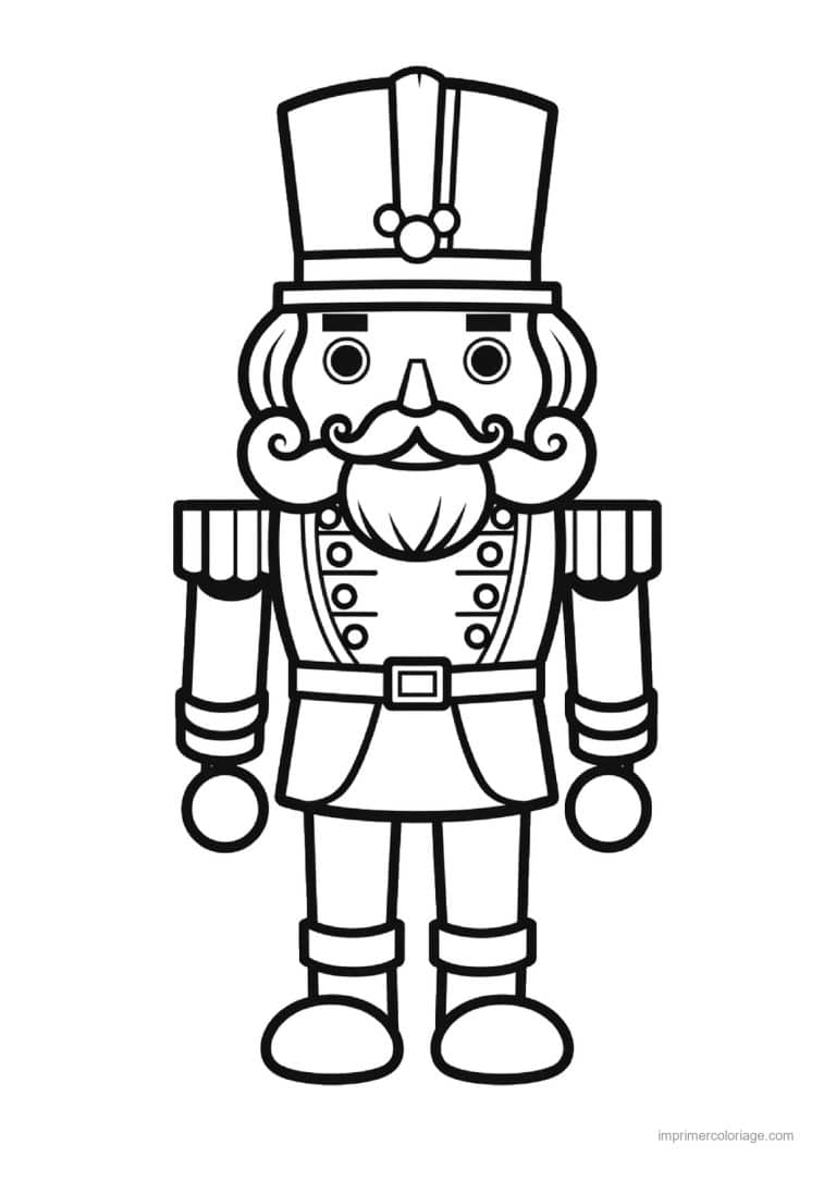 coloriage casse noisette barbu au grand chapeau - dessin gratuit &agrave; imprimer